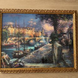 Cao Yong "Banks of La Seine" Rare Artist Proof (AP 57/95) Framed 