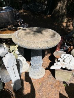 Huge Vintage Birdbath