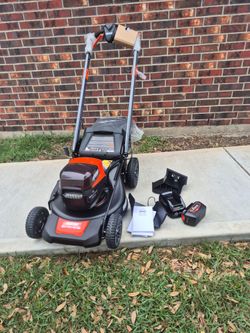 Echo 56V 21 in. Cordless Battery Walk Behind Self-Propelled Lawn Mower with 5.0Ah Battery and Charger