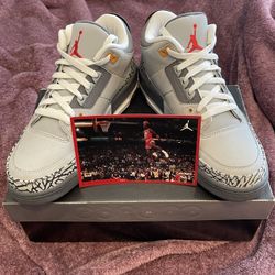 Jordan 3 Retro Cool Grey LS Deadstock Size 9.5