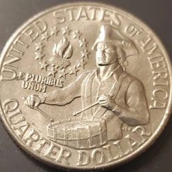 Rare Bicentennial Quarter Dollar Mint Mark Error 
