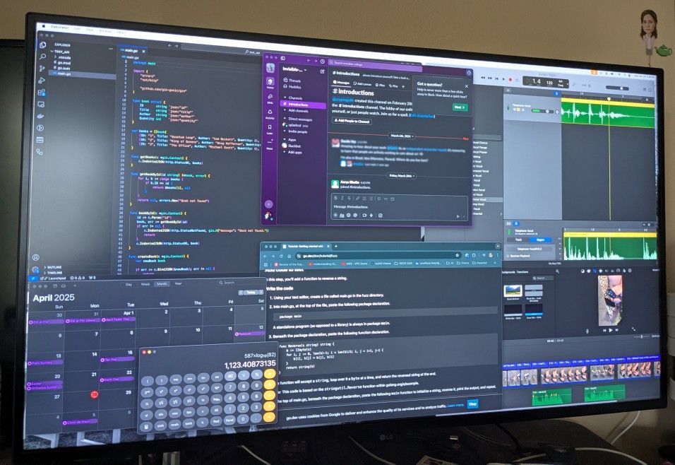 Huge 42.5" 4K UHD IPS Monitor - Stunning Display, Perfect for Work, Trading & Play!