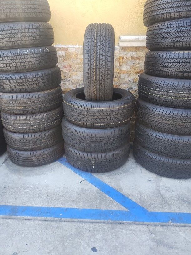 245/55R19 TOYO A SET OF FOUR USED TIRES, INCLUDES MOUNTING AND BALANCING