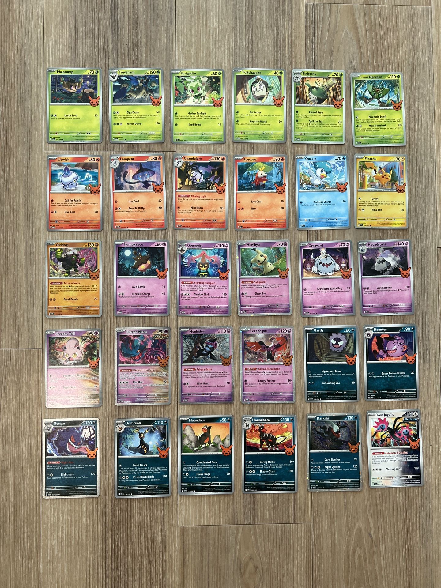 2024 Pokemon Trick or Trade Complete Set of 30 Cards NM/M
