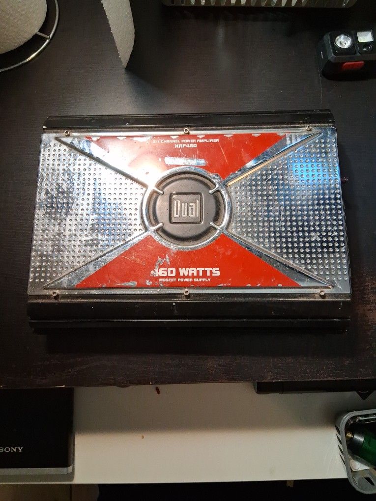 460watt Amp ..Works Strong .just Upgraded To A 1200watt Amp So I No Longer Need This One.. It Get The Job Done Though. Lmk Thanks