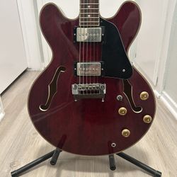 Harmony Marquis 335 Style Semi-Hollow Electric Guitar 