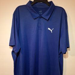Puma Mens Royal Blue Polo XXL