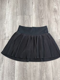 Black Pleated Mini Skirt