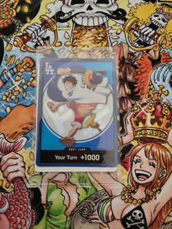 Dodgers one piece luffy don card