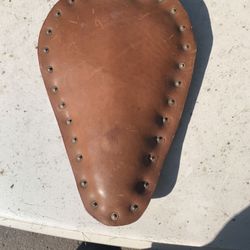 Leather chopper seat