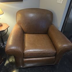 Leather Club Chair, Roosevelt chair - High end Whittemore Sherrill $300 Each Or $500 for the 2.