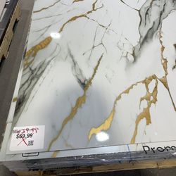 PVC Carrara Gold Panel 48x96