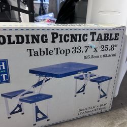Vintage Sturdy Well Made Folding Picnic Table