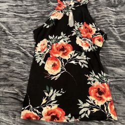 Floral Strapless Top