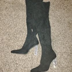 Nice  Black Thigh High Boots