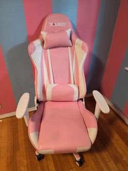 Pink computer chair