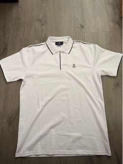 Mens Psycho Bunny Polo White