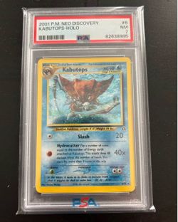 Pokemon Neo Discovery Kabutops Holo PSA 7