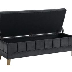 Velvet Ottoman