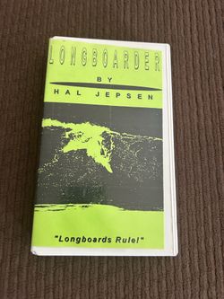 Longboarder VHS Tape Hal Jepsen Independent Surf Movie Classic