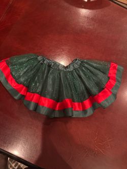Tutu navideño para niña size 4