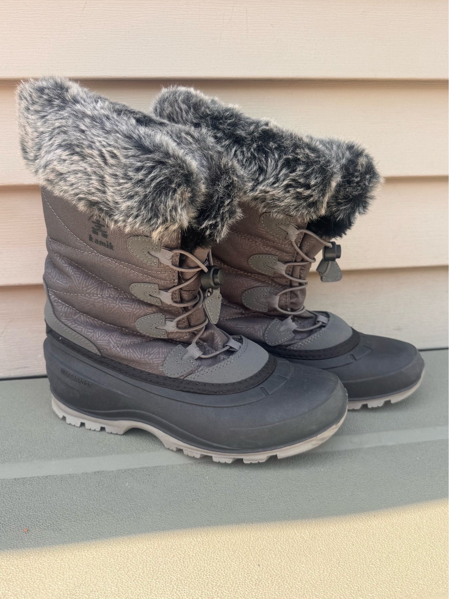 Kamik Women Momentum 3 Charcoal Winter Boots Size 8