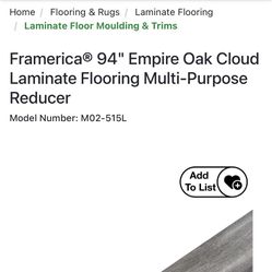 Framerica Oak Cloud T Mould 94”