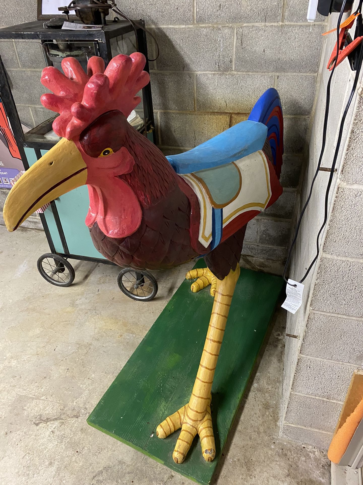 Carousel Rooster Vintage