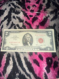 1963 two dollar bill red certificate