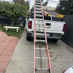 Escalera de 24 pies de fibra de vidrio muy barata