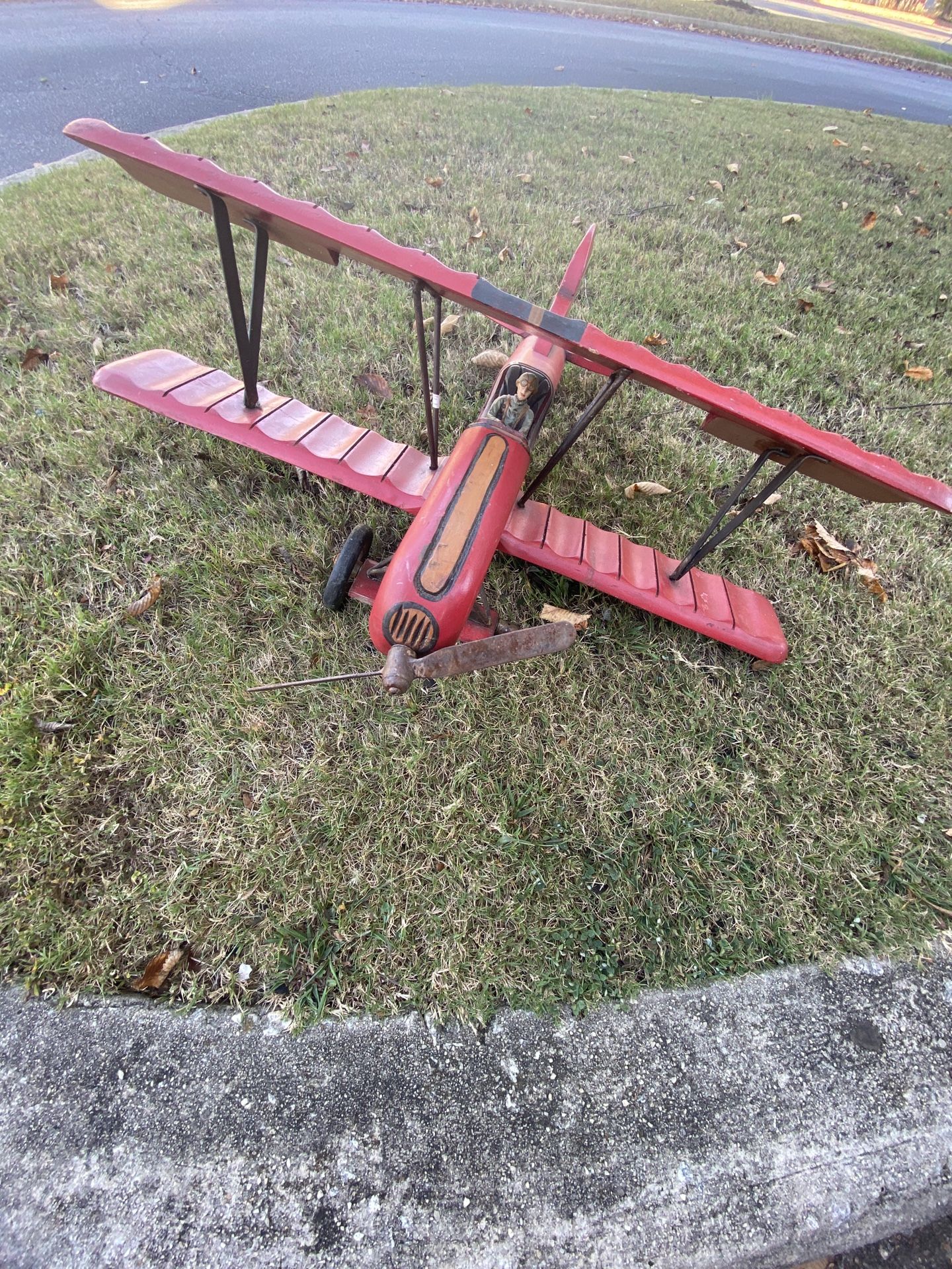 Vintage wooden airplane