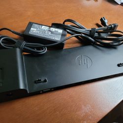 HP 2013 UltraSlim Docking Station + AC Elitebook Laptop 820 840 850 G1 G2 G3 G4
