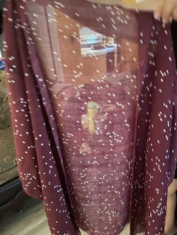 Burgundy sheer kimono cardigan