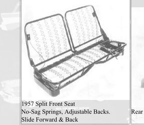 55,56,57 Chevy Belair front seat
