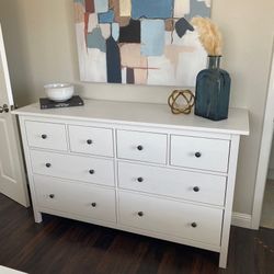 IKEA Hemnes 8 Drawers Dresser Pine Wood 