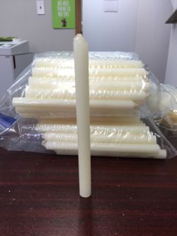 6" Cream color candles - Lot of 350