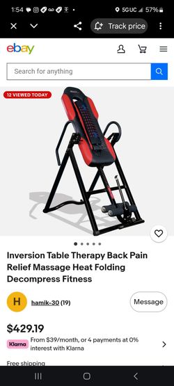 Invertion table terapy  pain relief