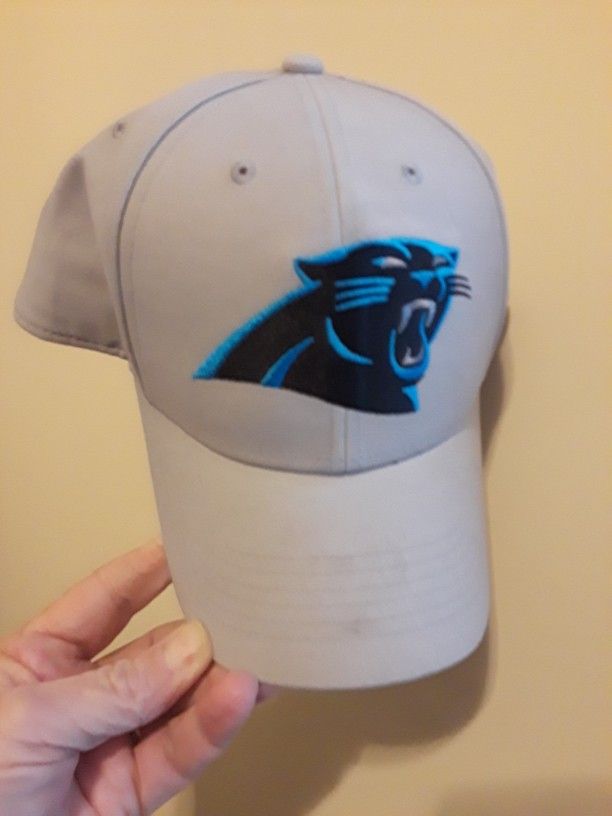 Men's Carolina Panthers Fanatics Branded Heather Gray Logo Adjustable Hat