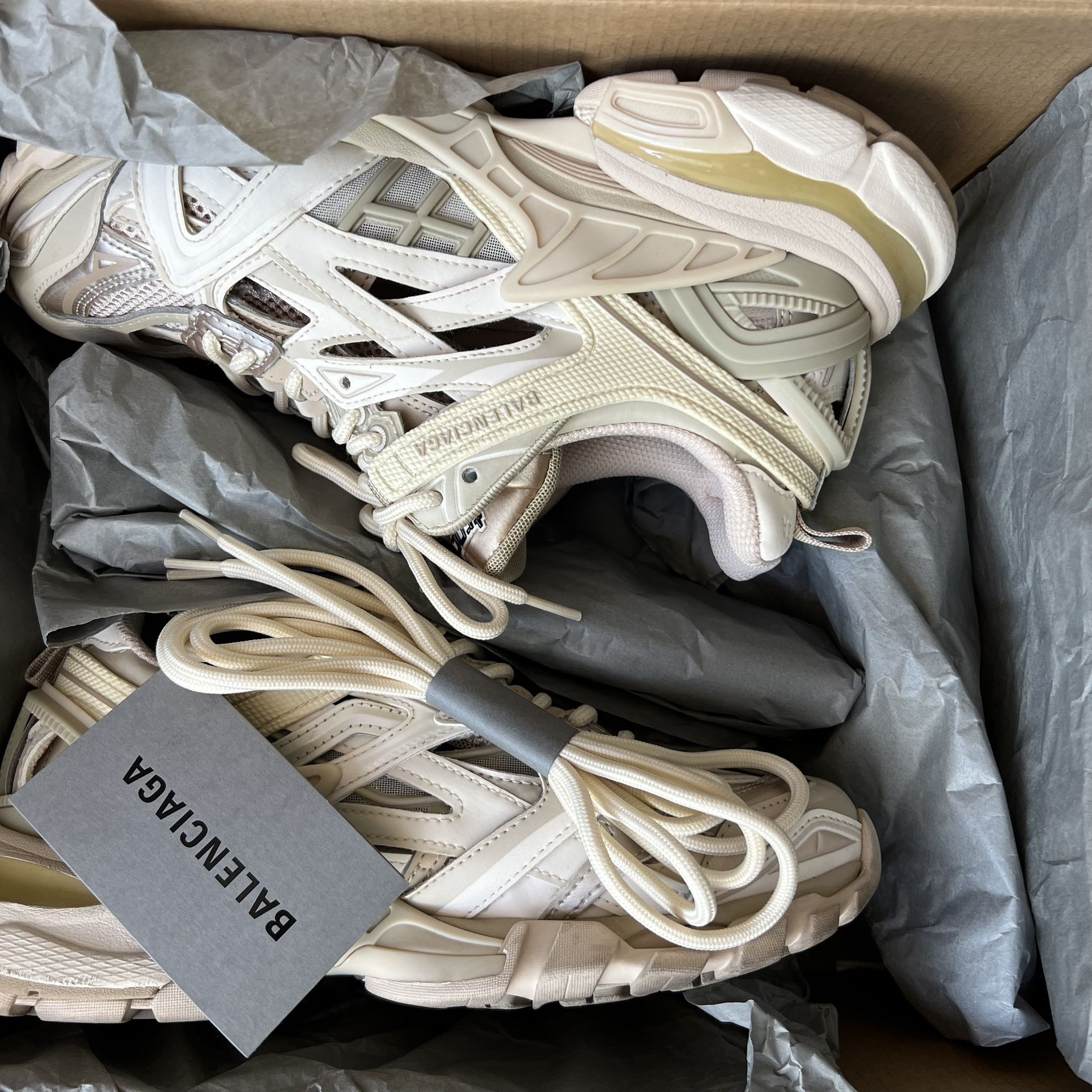 Balenciaga Track 2 sneakers beige nude womens 7