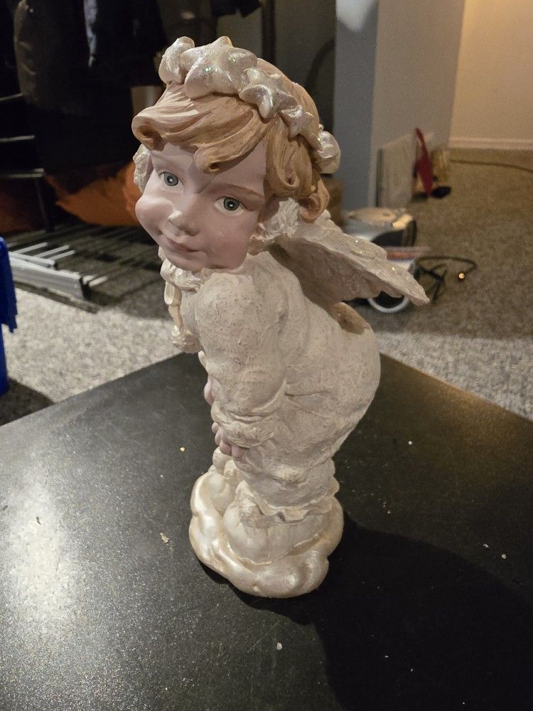 Baby Angel Statue Figure Approx 7 inch Tall Angel Cherub Child