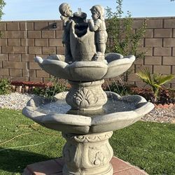 New Fountain Made Out Of Cement Perfect Gift 🎁 