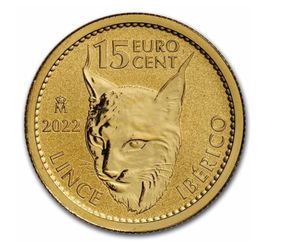 2022 Spain 1/10 oz Gold coin Reverse Proof Iberian Lynx Doubloon