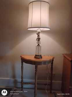 End table, lamp