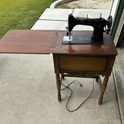 Vintage New Home Sewing Desk - 1930 - Needs TLC 