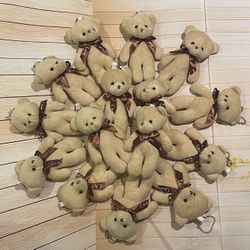15 Pcs Gummy Bear Soft Toy With Chain For Baby Shower For Birthday Wedding Bouquet 