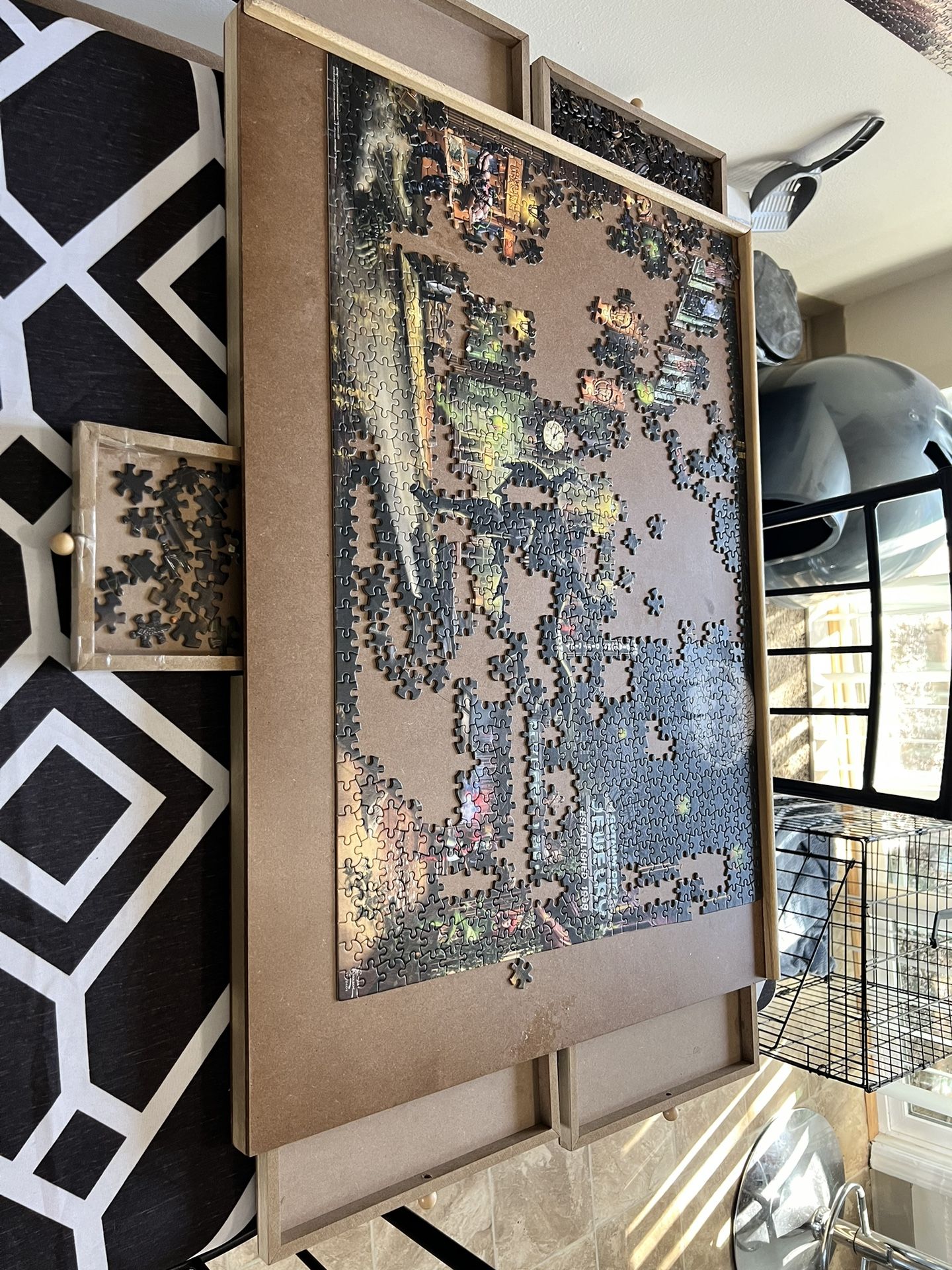 1000 Piece Puzzle Board With Drawers