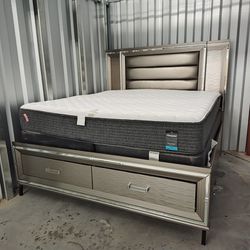 King Mattress Beautyrest Firm With  Box Springs