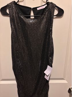 Black Sequins Dress