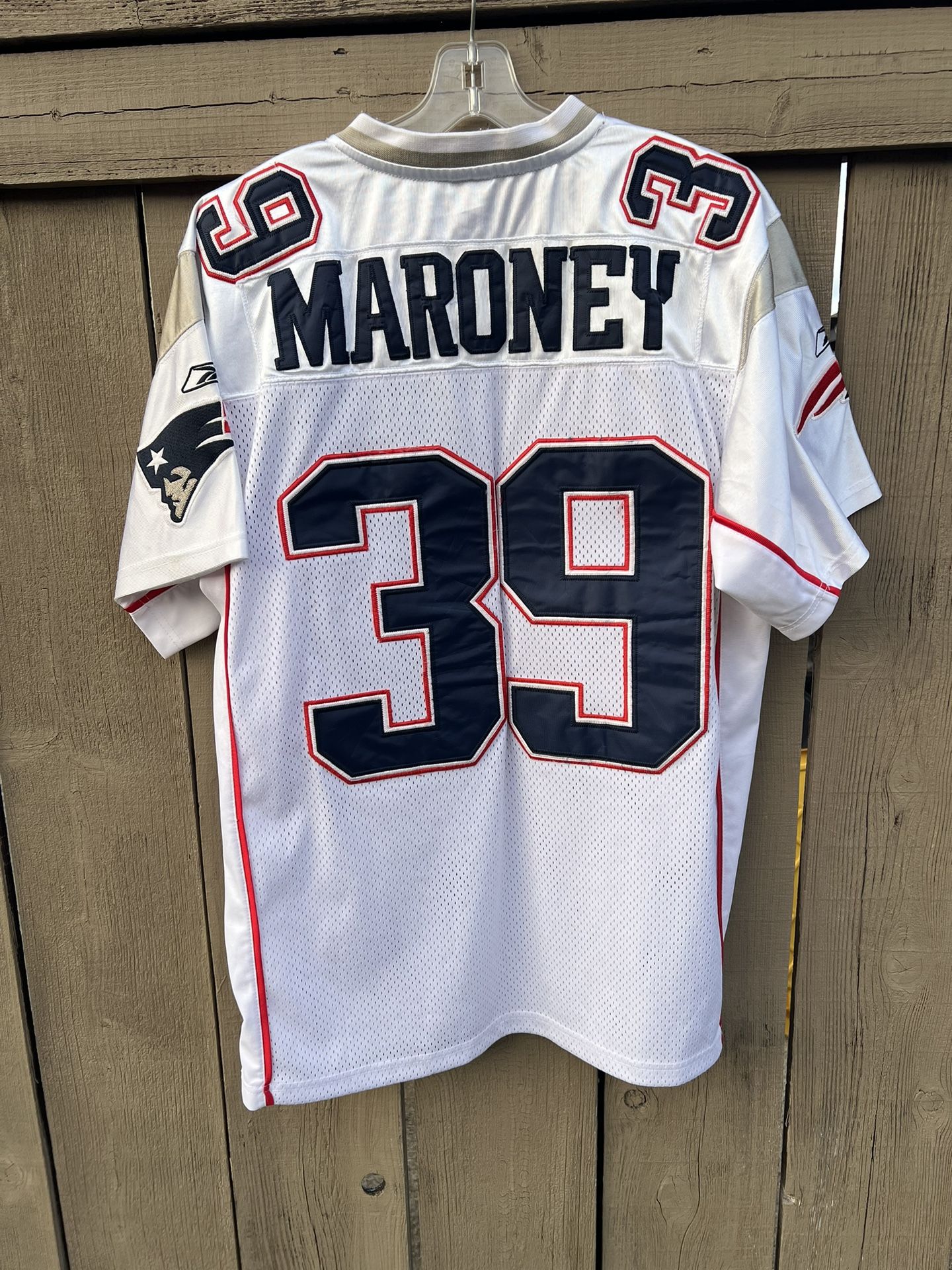 Laurence Maroney New England Patriots Jersey Authentic Reebok Size 48 Away White