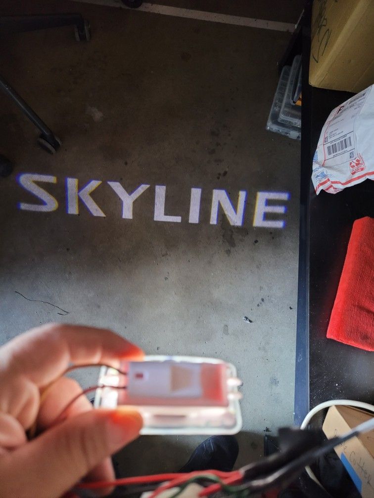 Infinity Skyline Logo Led projector Door lights